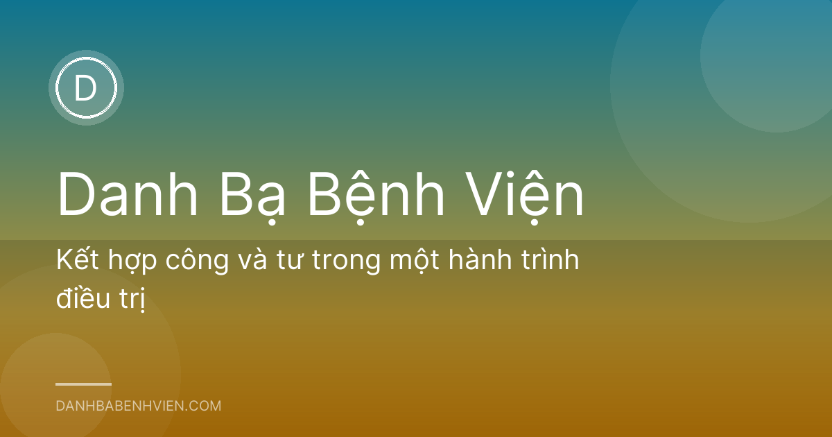 Kết hợp công và tư trong một hành trình điều trị